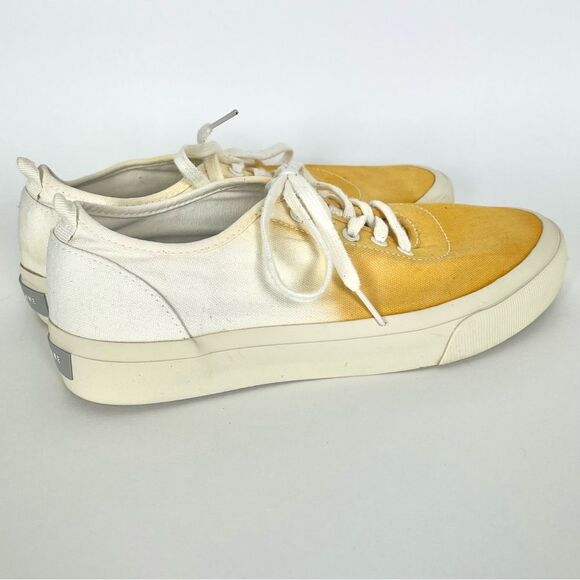 Everlane The Forever Sneaker in Marigold Dip Yellow Ombre Tie Dye - Picture 4 of 11